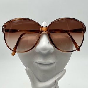 Vintage Flexon Tortoise Oval Sunglasses Frames